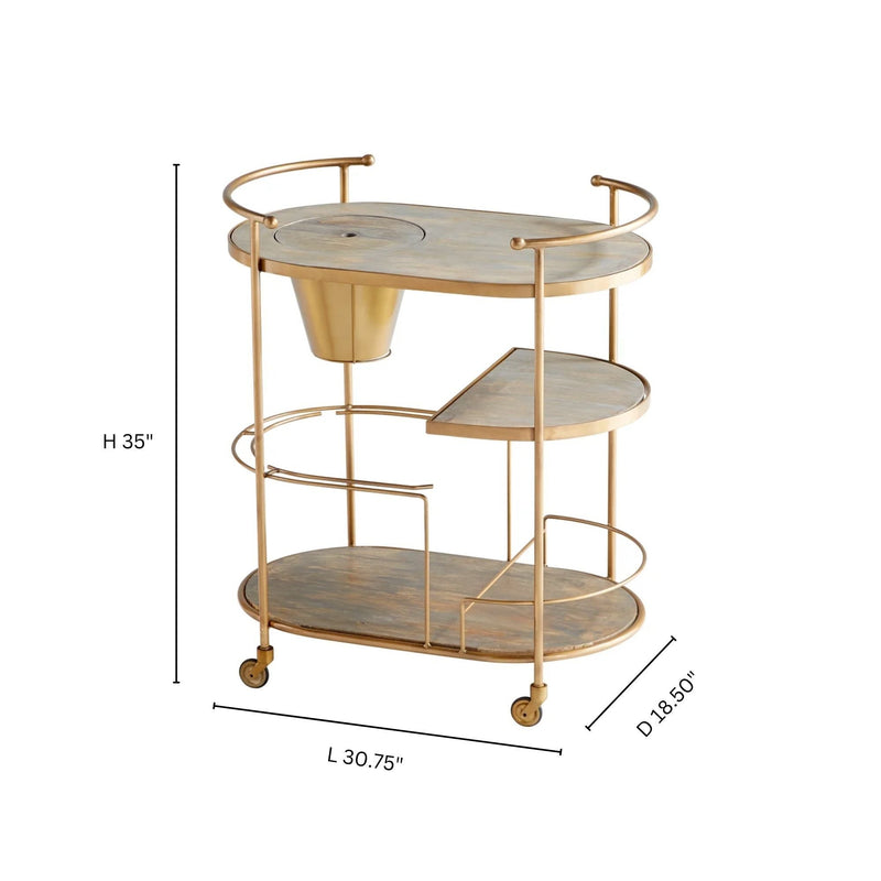 Barcraft Bar Cart by Cyan