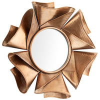 Bold Folds Mirror | Brass by Cyan
