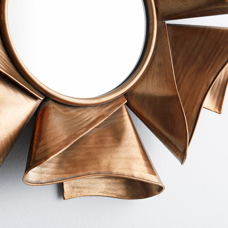 Bold Folds Mirror | Brass by Cyan