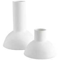 Purezza Vase|White-Medium by Cyan