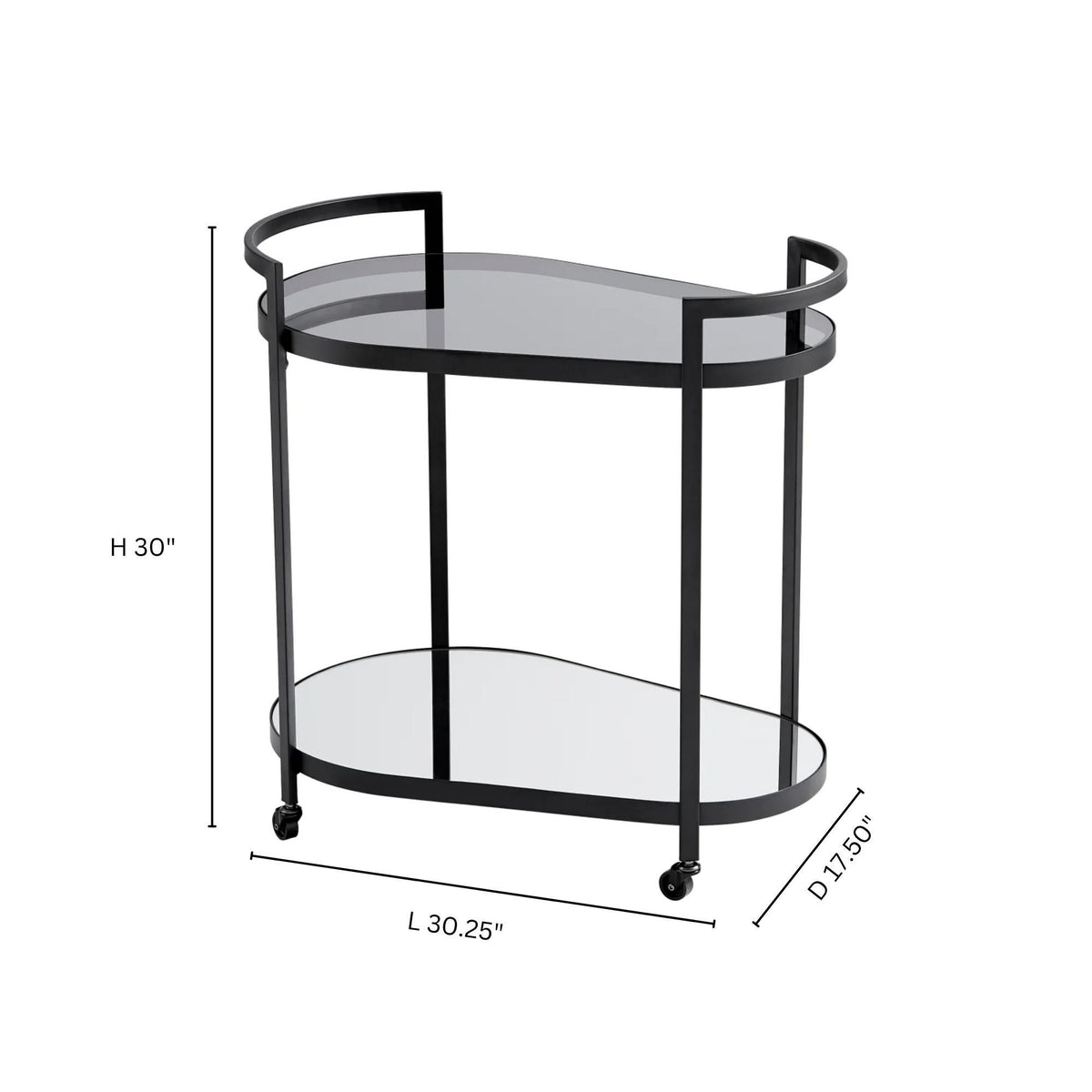 Cosmo Bar Cart|Black-SM by Cyan