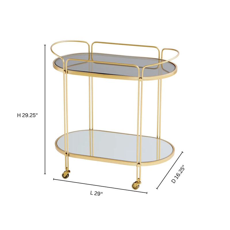 Motif Bar Cart | Gold by Cyan