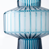 Lined Up Vase|Black-MD by Cyan