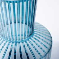 Lined Up Vase|Black-Large by Cyan