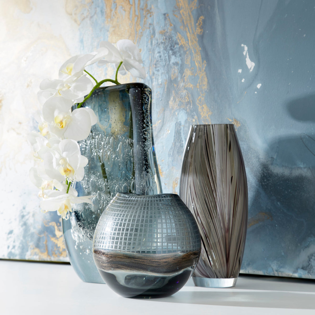 Viceroy Vase|Grey& Clear by Cyan