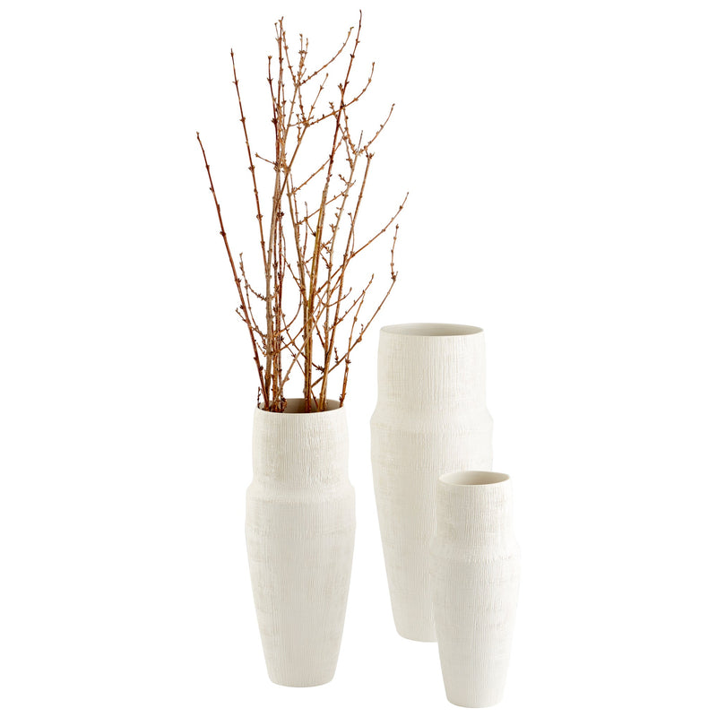 Leela Vase | White -Large by Cyan