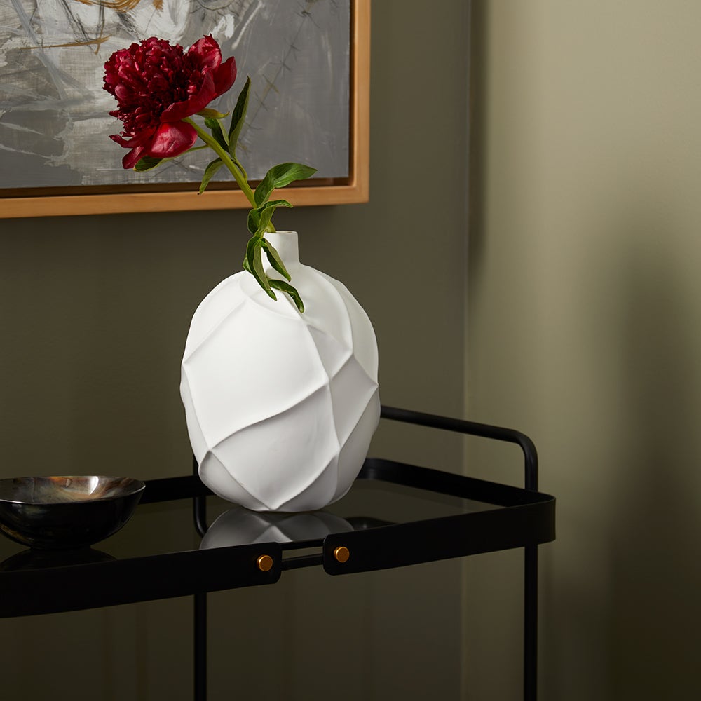 Pedregal Vase | White by Cyan