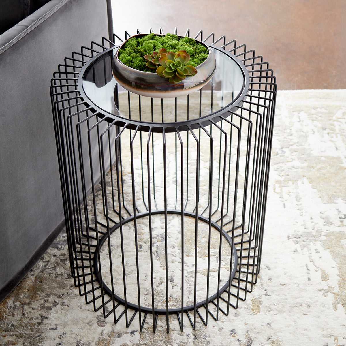 Canasta Side Table by Cyan