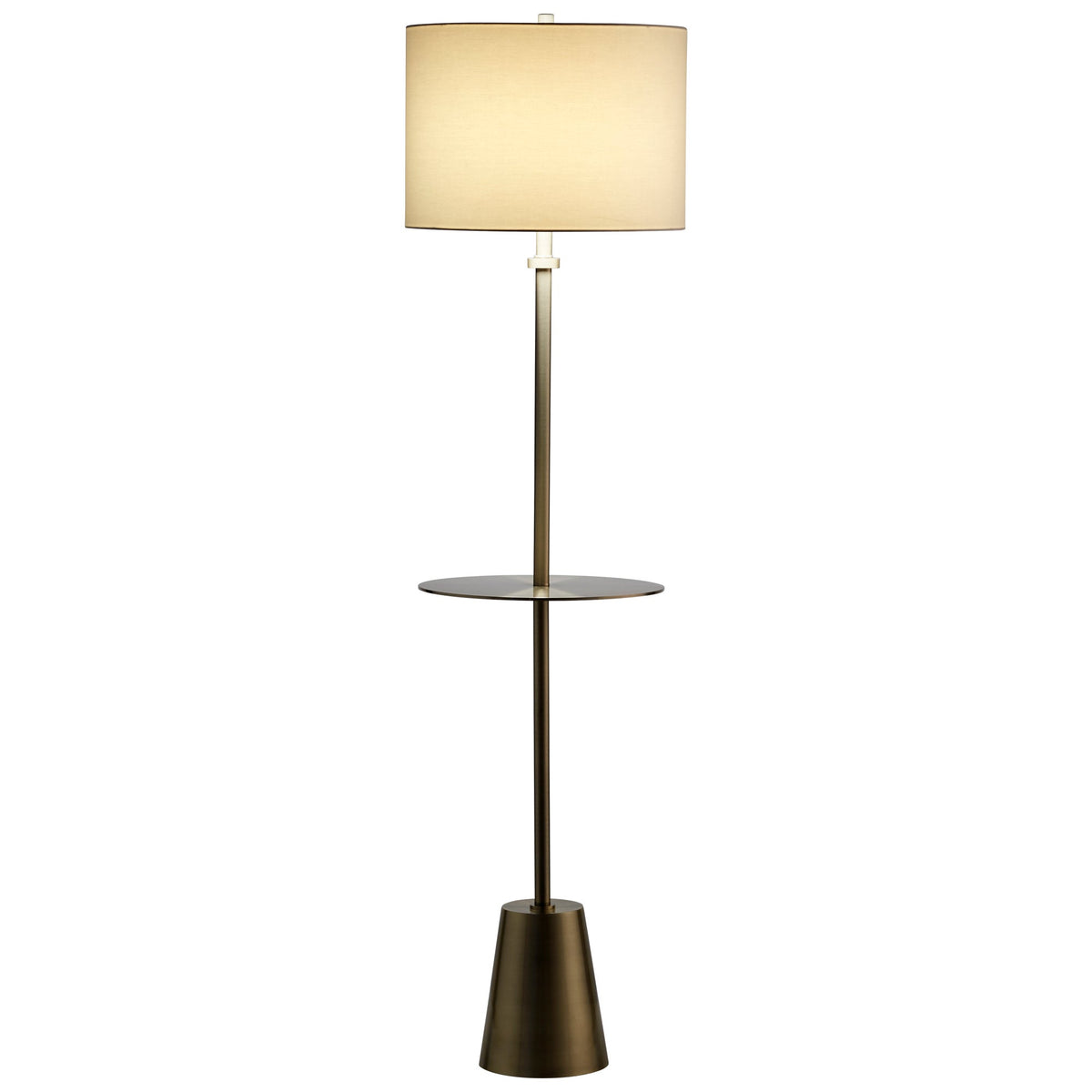 Peplum Floor Lamp | Brass by Cyan