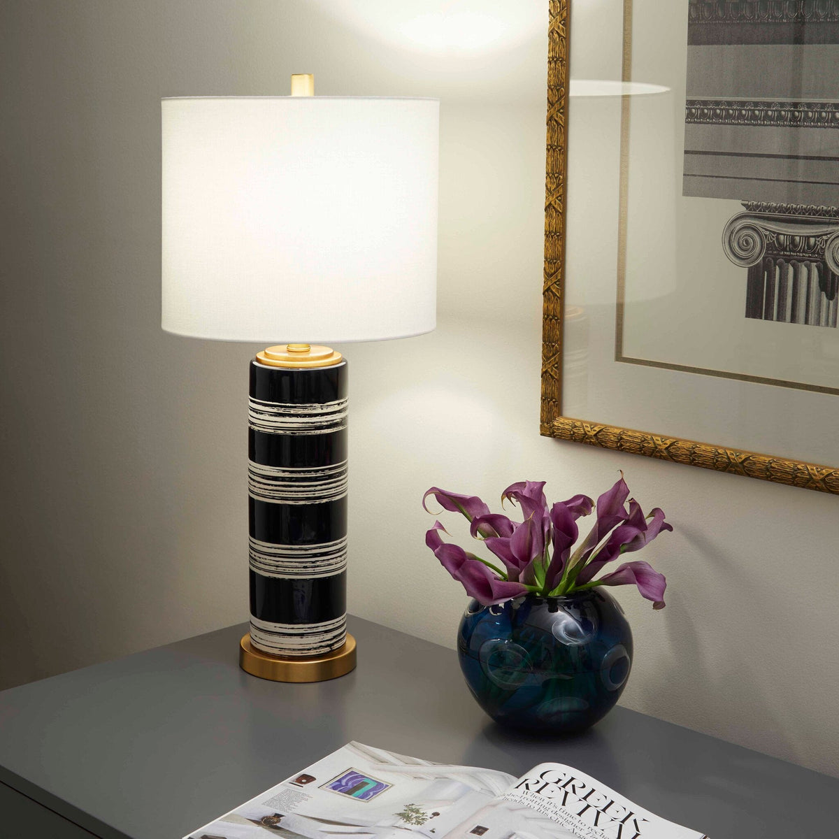 Bristle Brush Table Lamp by Cyan