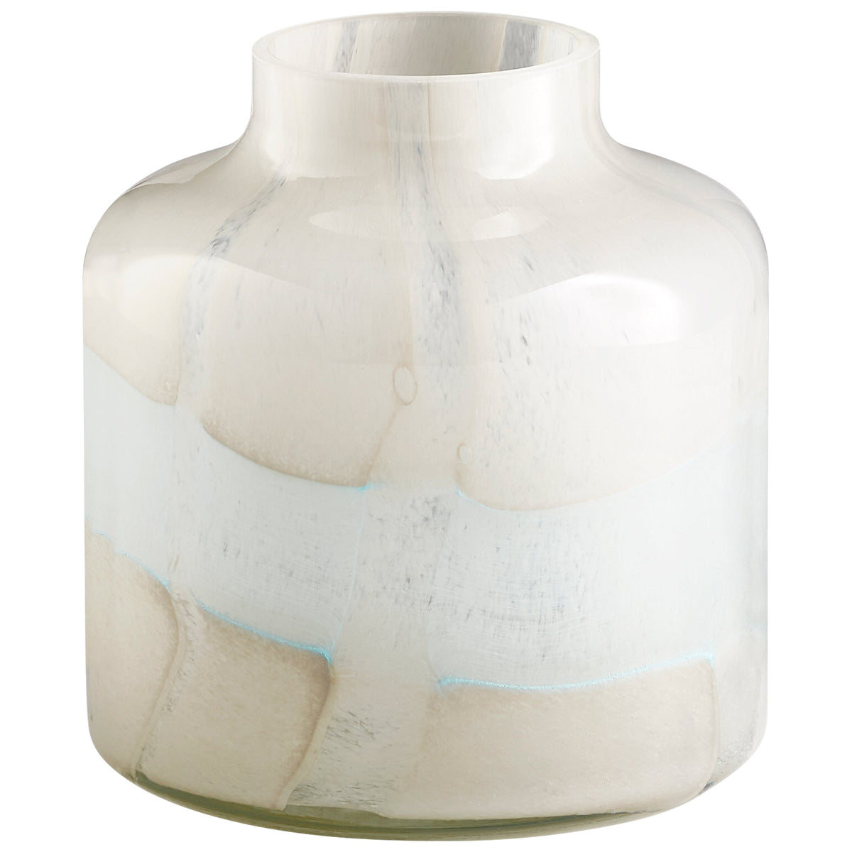 Lucerne Vase|Tan& Aqua-SM by Cyan