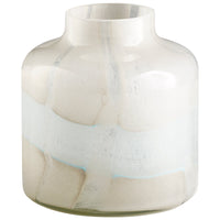 Lucerne Vase|Tan& Aqua-SM by Cyan