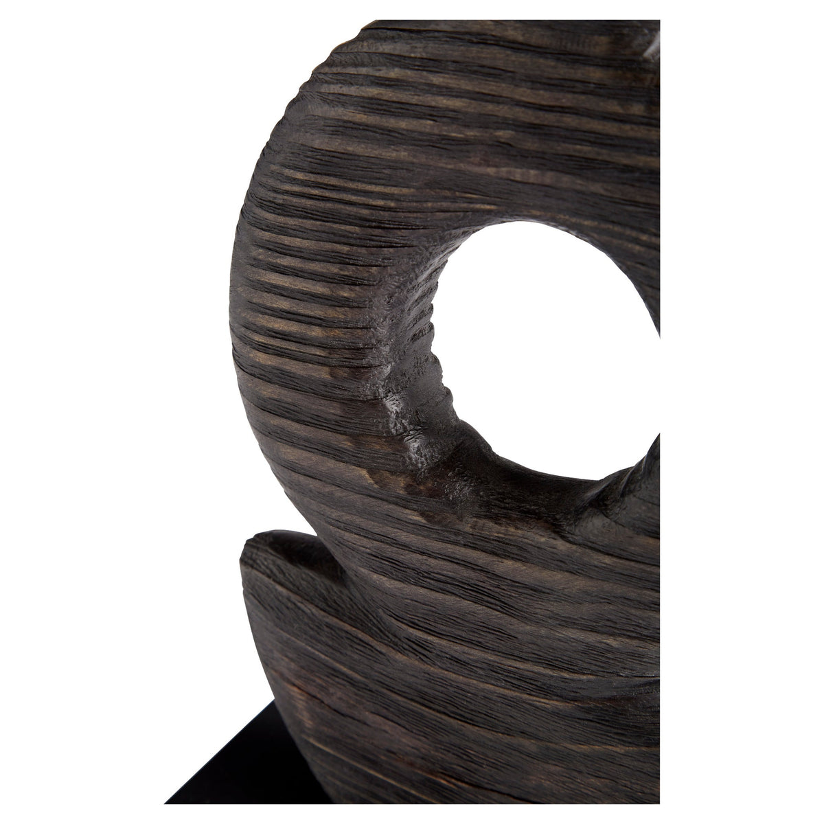 Dark Oval Sculpture|Black by Cyan