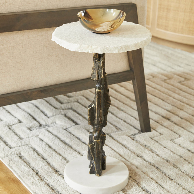 Amida Side Table|Brz |Wht by Cyan