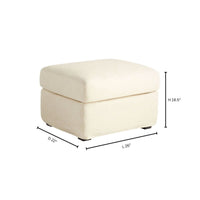 Sovente Ottoman | White by Cyan