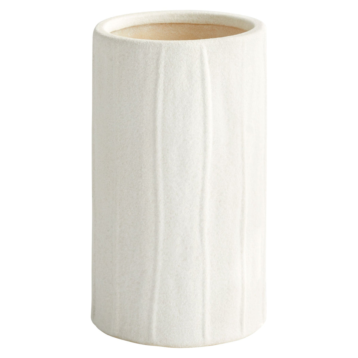 Astreae Cyl Vase | White by Cyan