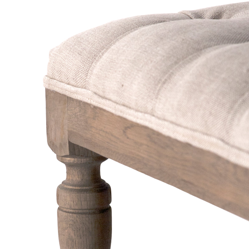 Square Tufted Ottoman by Zentique