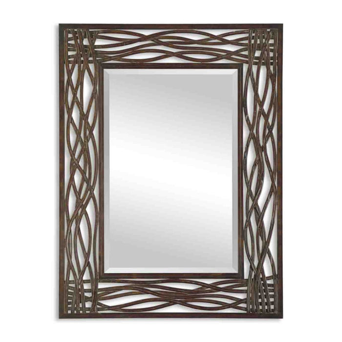 Uttermost Dorigrass Brown Metal Mirror