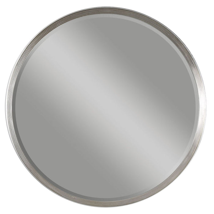 Uttermost Serenza Round Silver Mirror