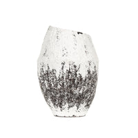 Distressed Grey and White Large Vase (14A105) by Zentique