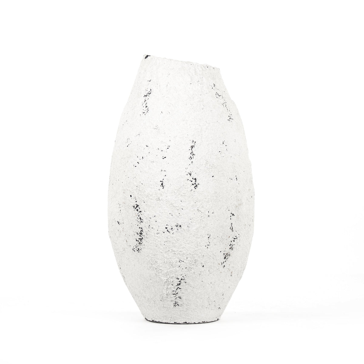 Distressed Grey and White Large Vase (14A113) by Zentique