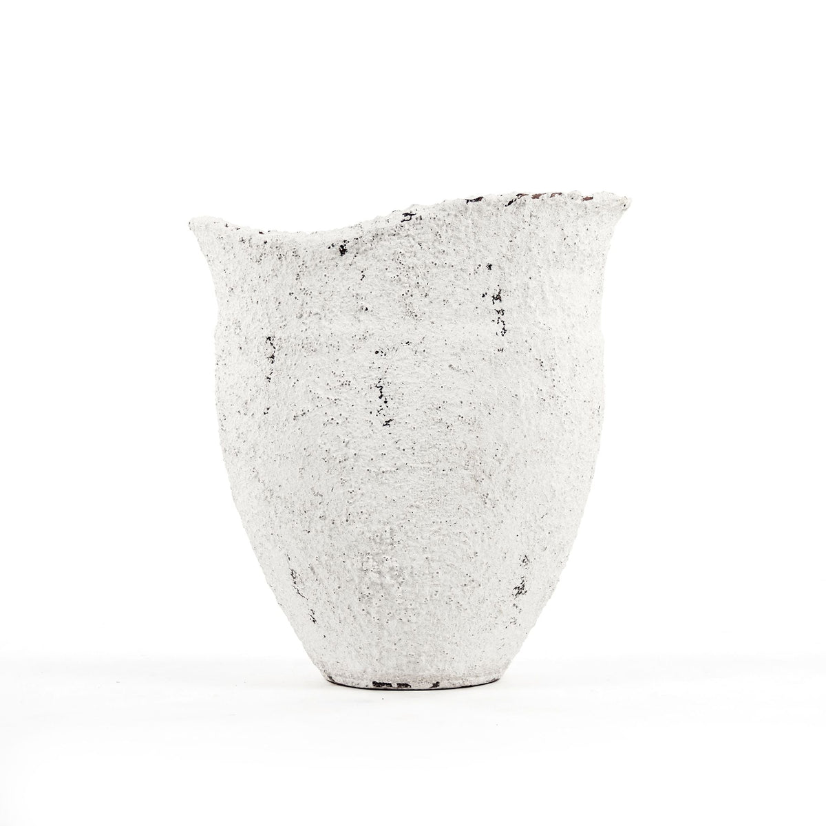 Distressed Grey and White Large Vase (14A124) by Zentique