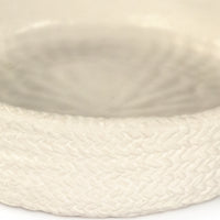 White Cross Weave Deep Dish Large by Zentique