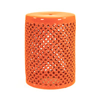 Lanie Garden Stool Orange by Zentique