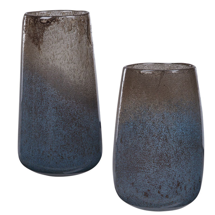 Uttermost Ione Seeded Glass Vases, S/2