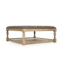 Square Tufted Ottoman by Zentique