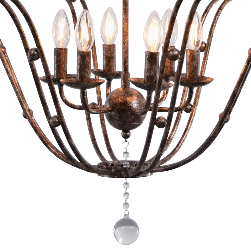 Rustic Metal Chandelier by Zentique