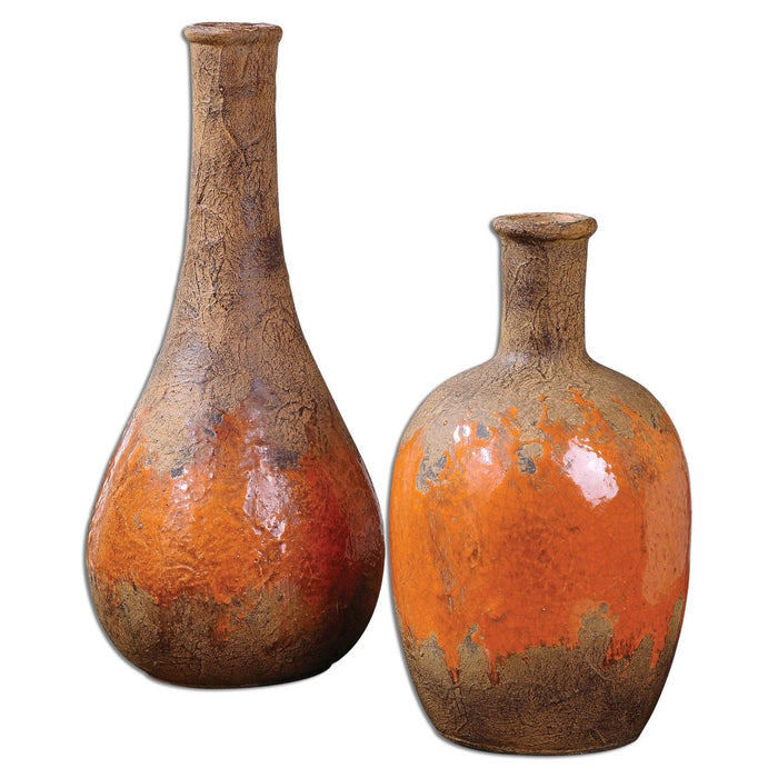 Uttermost Kadam Ceramic Vases S/2