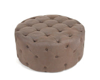 Round Tufted Ottoman by Zentique