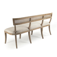 Carvell Cane Back Bench by Zentique