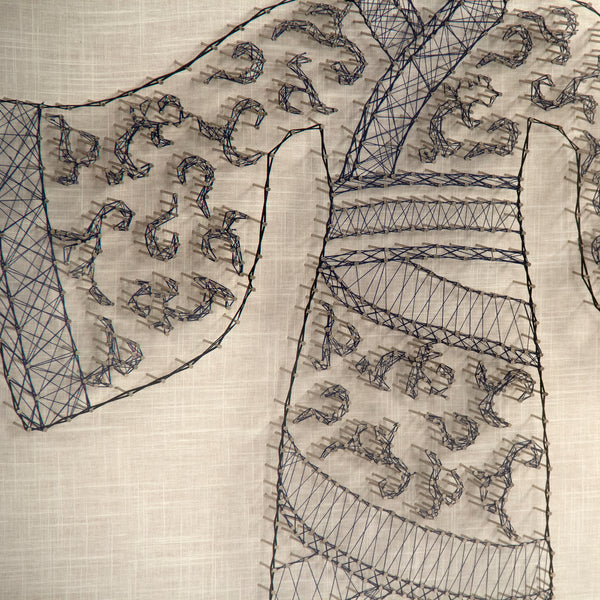Kimono String Acrylic Frame Wall Art by Zentique