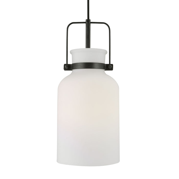 Uttermost Lansing White 1 Light Mini Pendant