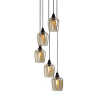 Uttermost Aarush 5 Light Glass Cluster Pendant