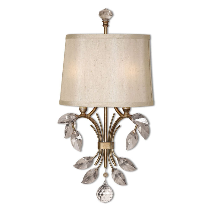 Uttermost Alenya 2 Light Gold Wall Sconce