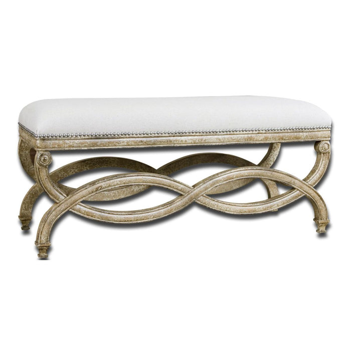 Uttermost Karline Natural Linen Bench