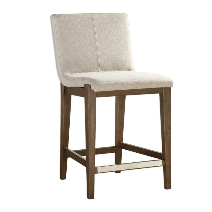 Uttermost Klemens Linen Counter Stool