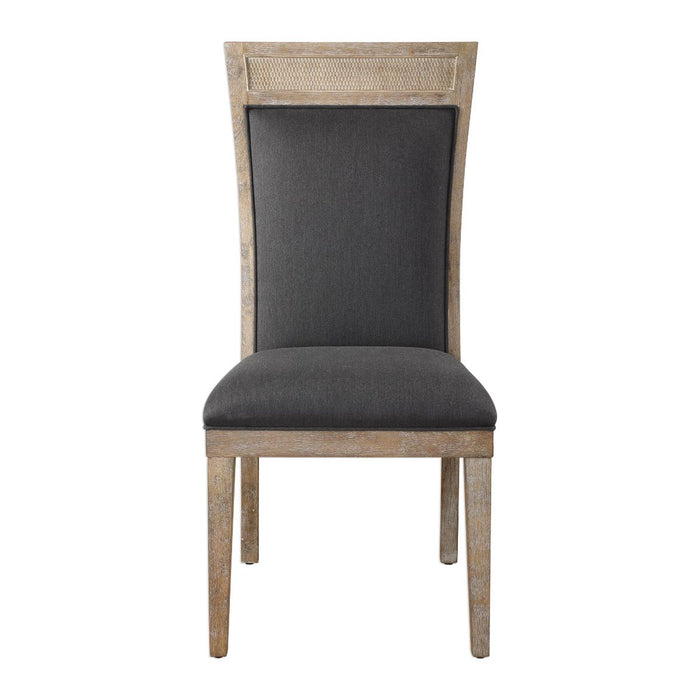 Uttermost Encore Dark Gray Armless Chair