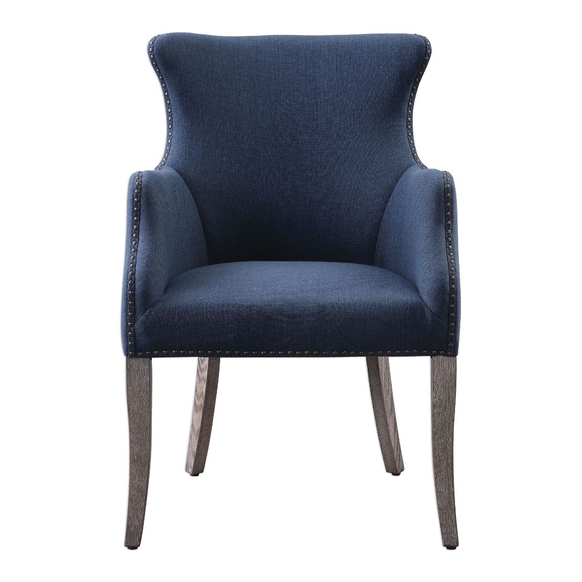 Uttermost Yareena Blue Wing Chair