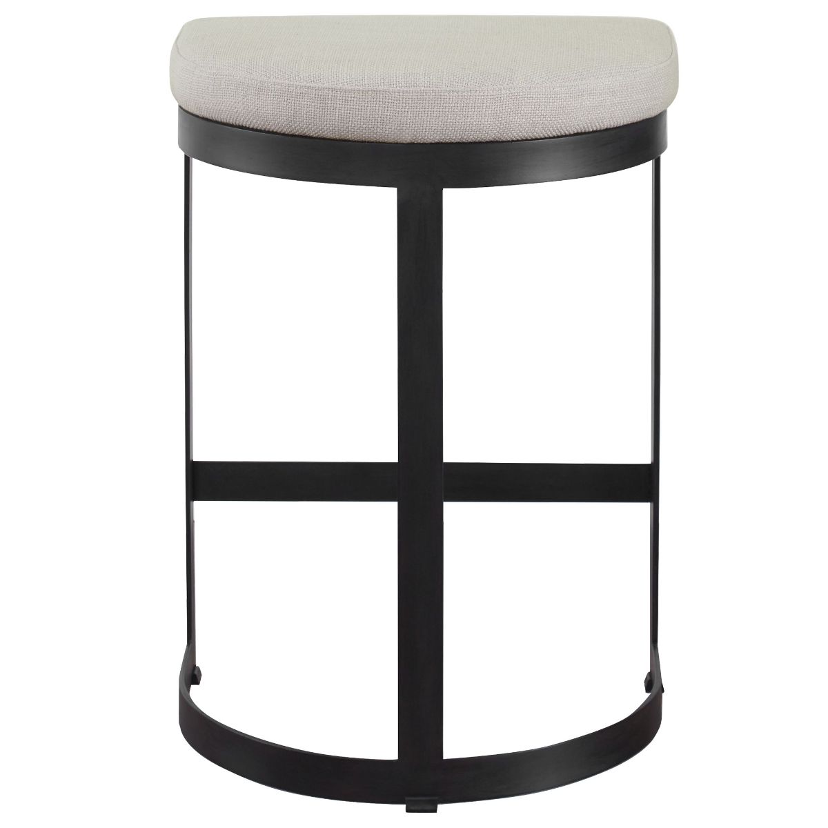 Uttermost Ivanna Black Iron Counter Stool