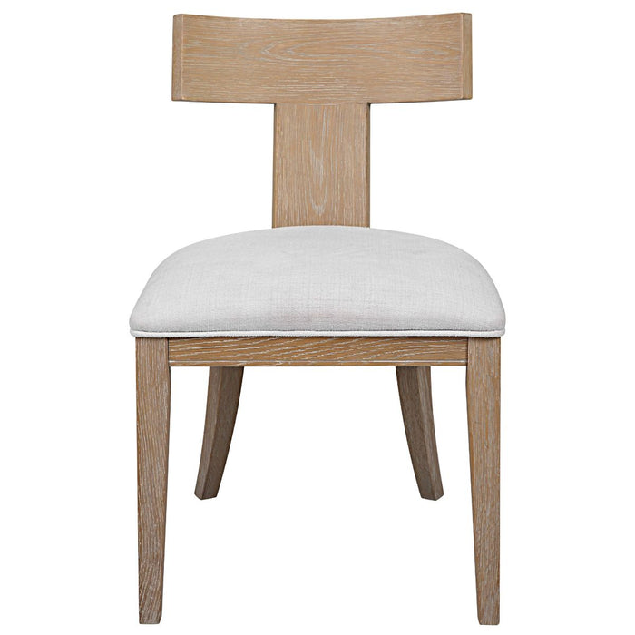 Uttermost Idris Armless Chair Natural