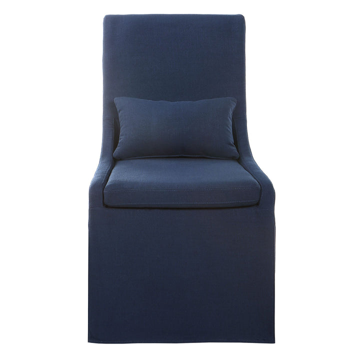 Uttermost Coley Denim Armless Chair