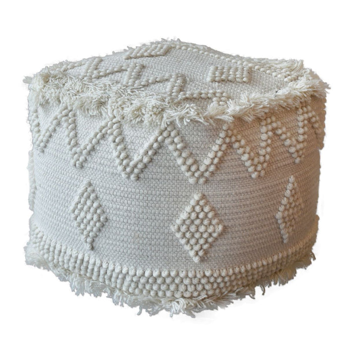 Uttermost Uriah Ivory Pouf