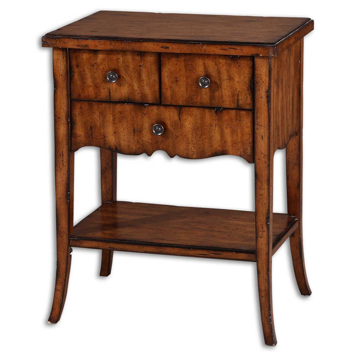 Uttermost Carmel Wood End Table