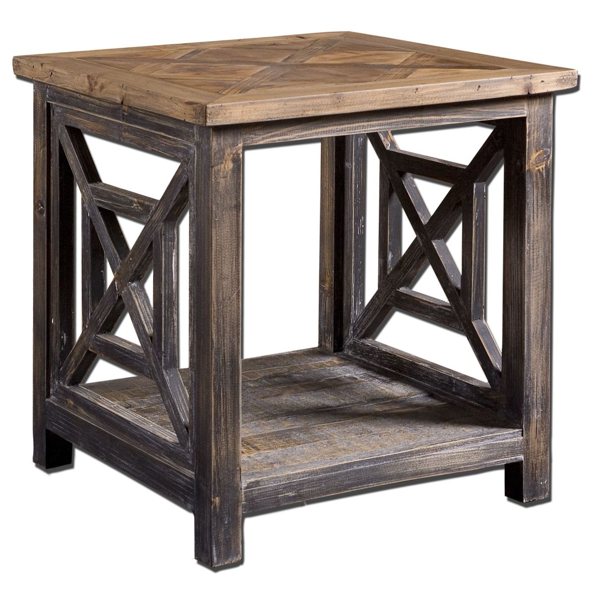 Uttermost Spiro Reclaimed Wood End Table