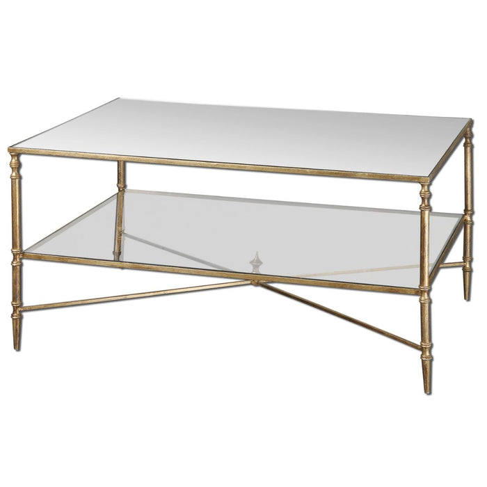 Uttermost Henzler Mirrored Glass Coffee Table