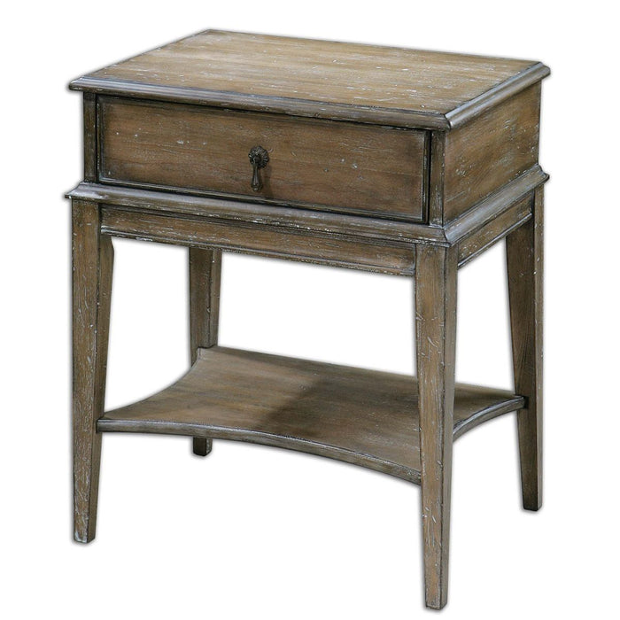 Uttermost Hanford Weathered Side Table